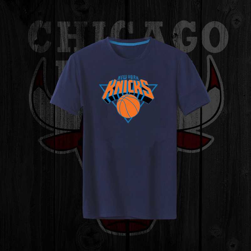 Men's Knicks Fresh Logo Navy Short Sleeve T-Shirt FengYun,We sell and wholesale Men's Knicks Fresh Logo Navy Short Sleeve T-Shirt FengYun on line form chian!